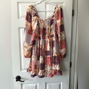 Patchwork Mini Dress
